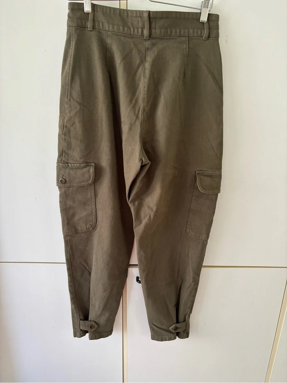 Wilfred Free Olive Cargo Tapered Utility Pants Size 10 Minimalist - Picture 3 of 12